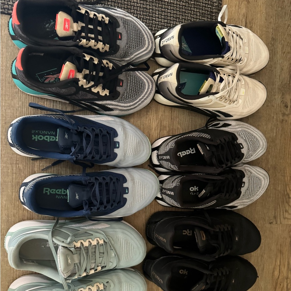 Reebok Nano X2 . 40$ each or 200$ for all 6